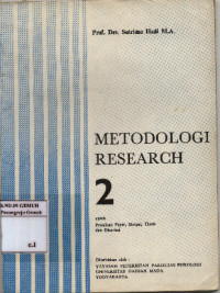 Image of Metodologi Research jilid II